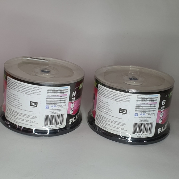 TWO NEW IN PACKAGE Playo Single Sided 8x DVD+R Discs (2 x 50) - Picture 2 of 3